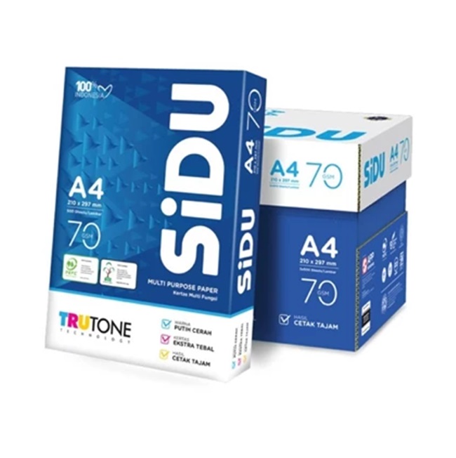 KERTAS HVS SIDU A4 70 GRAM
