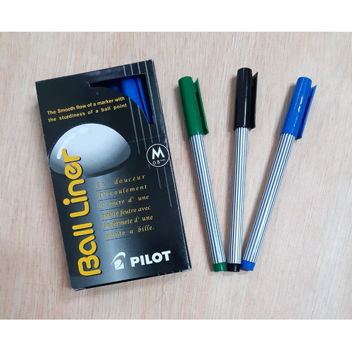 PULPEN BALLINER HITAM, BIRU, HIJAU( TANDA TANGAN)