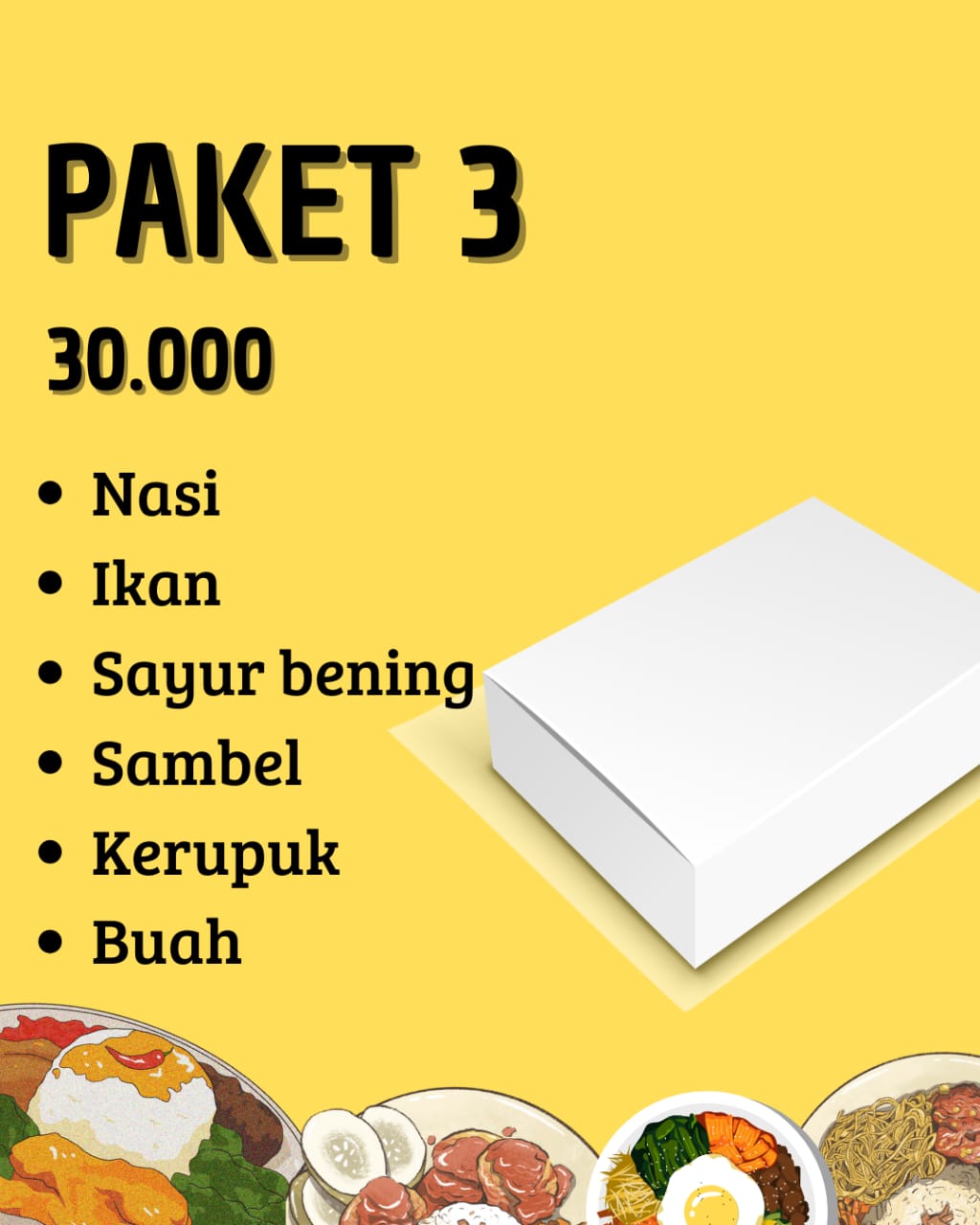 Nasi Kotak Paket 3