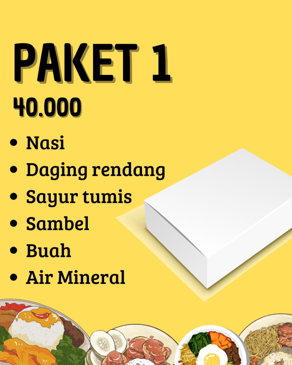 Nasi Kotak Paket 1
