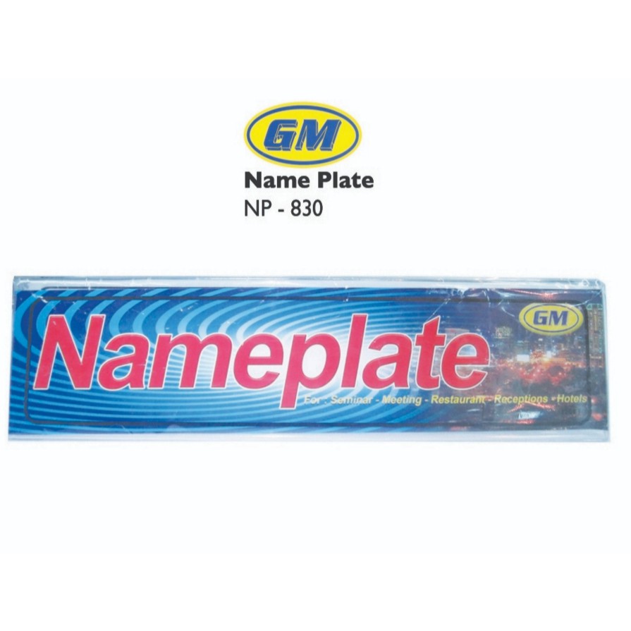 GM NAME PLATE BSR