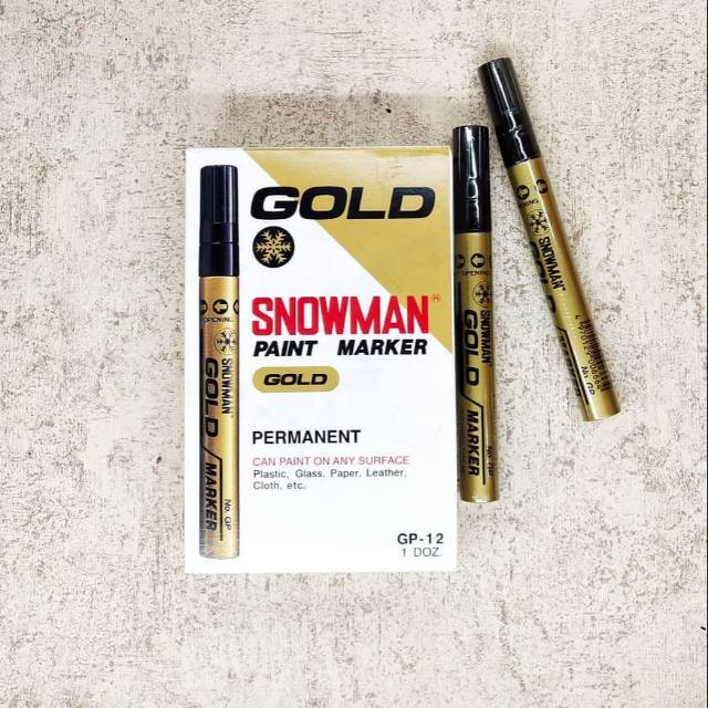 SPIDOL SNOWMAN PEMANENT GOLD BSR