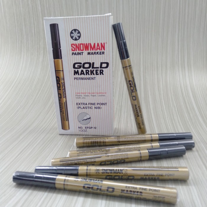 SPIDOL SNOWMAN PEMANENT GOLD KCL