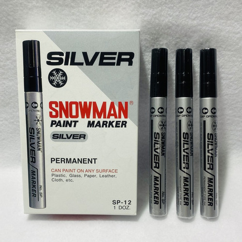 SPIDOL SNOWMAN PEMANENT SILVER BSR