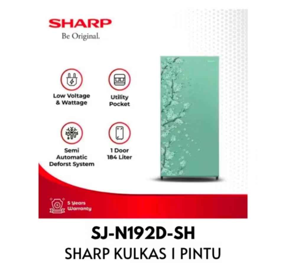 Sharp kulkas 1 pintu