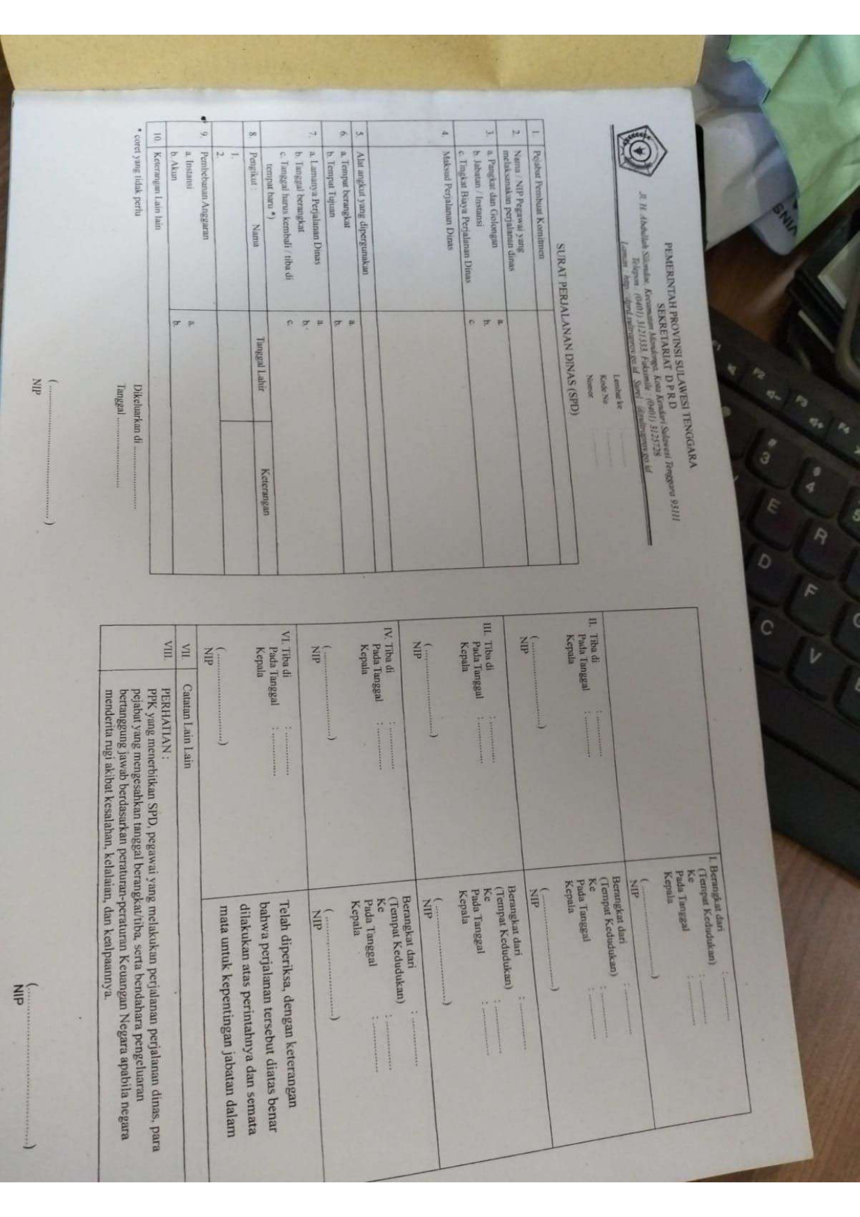 Cetak SPPD