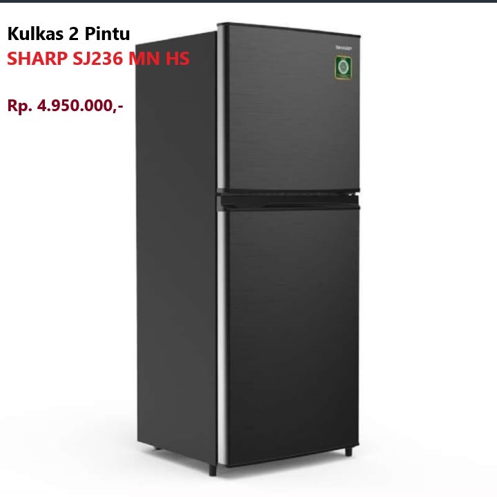 Kulkas SHARP 2 Pintu SJ236MN HS