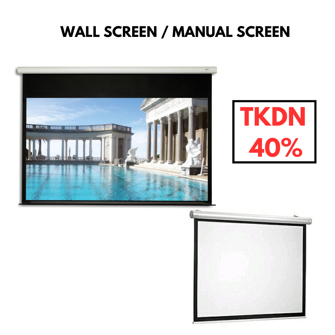 WALL SCREEN 84 INCH 1:1