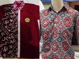 BAJU BATIK SERAGAM SD PUTRA PUTRI