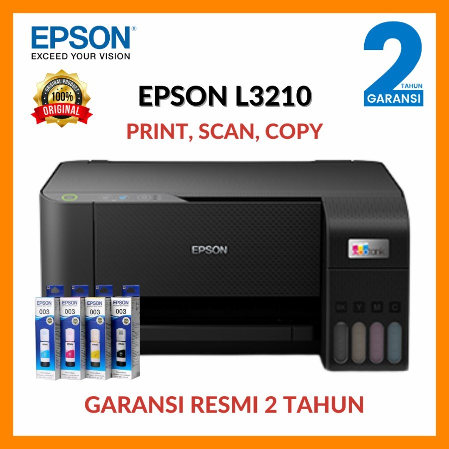 Printer Epson L3210 All in One - Print/Scan/Copy