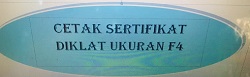 Cetak Sertifikat Ukuran F4