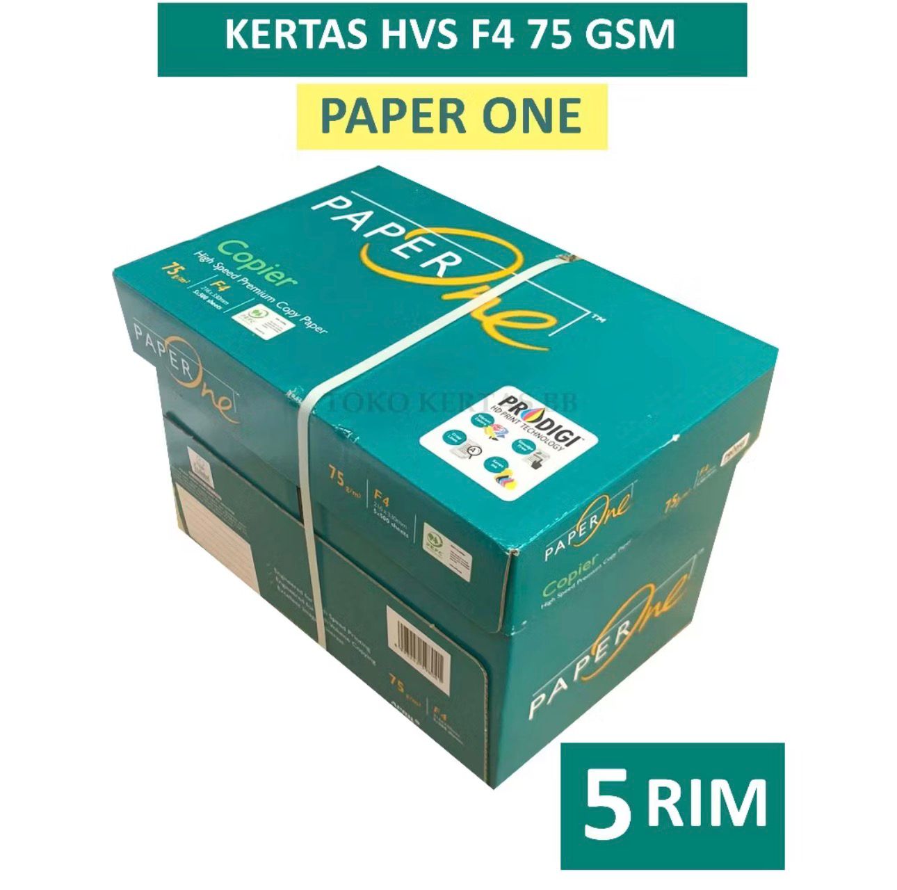 Kertas HVS F4 PAPER ONE 75 gram (Dus)