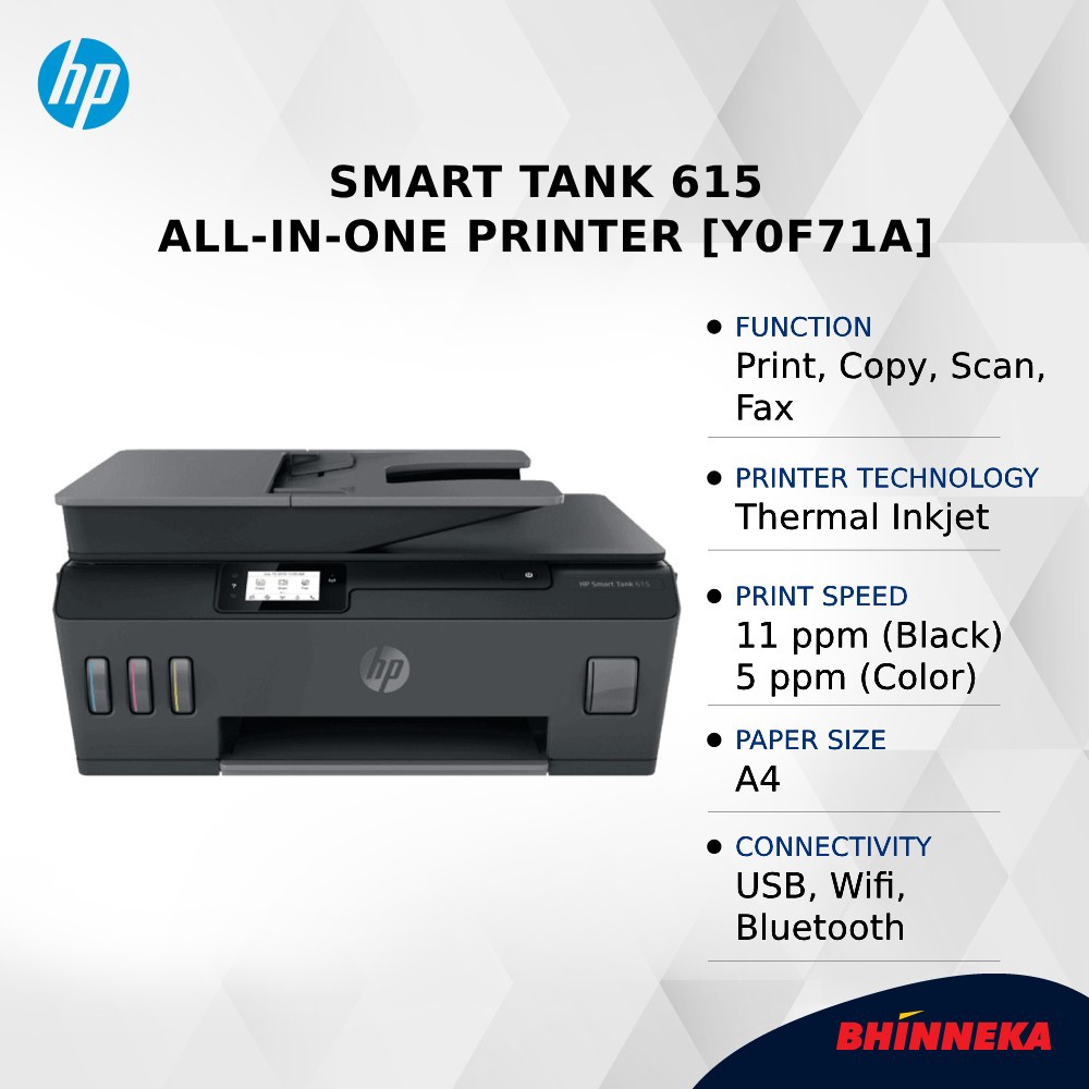 HP Smart Tank 615 All-in-One Printer