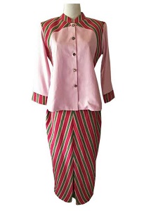 SETELAN BAJU TENUN WANITA 001 (JAHIT)