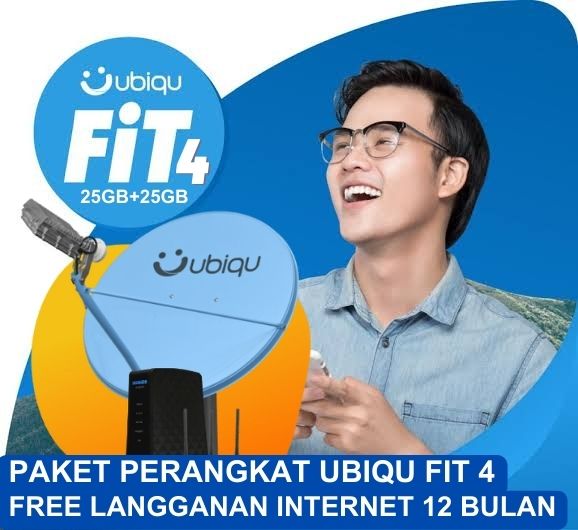 Paket Perangkat Ubiqu FIT 4 Free langganan paket data 12 BUlan