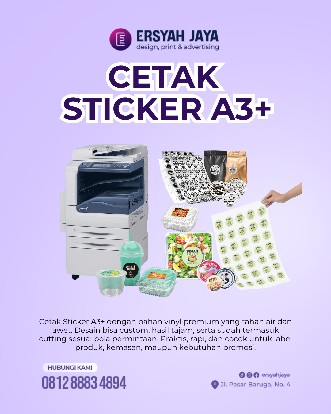 Kertas Sticker A3+