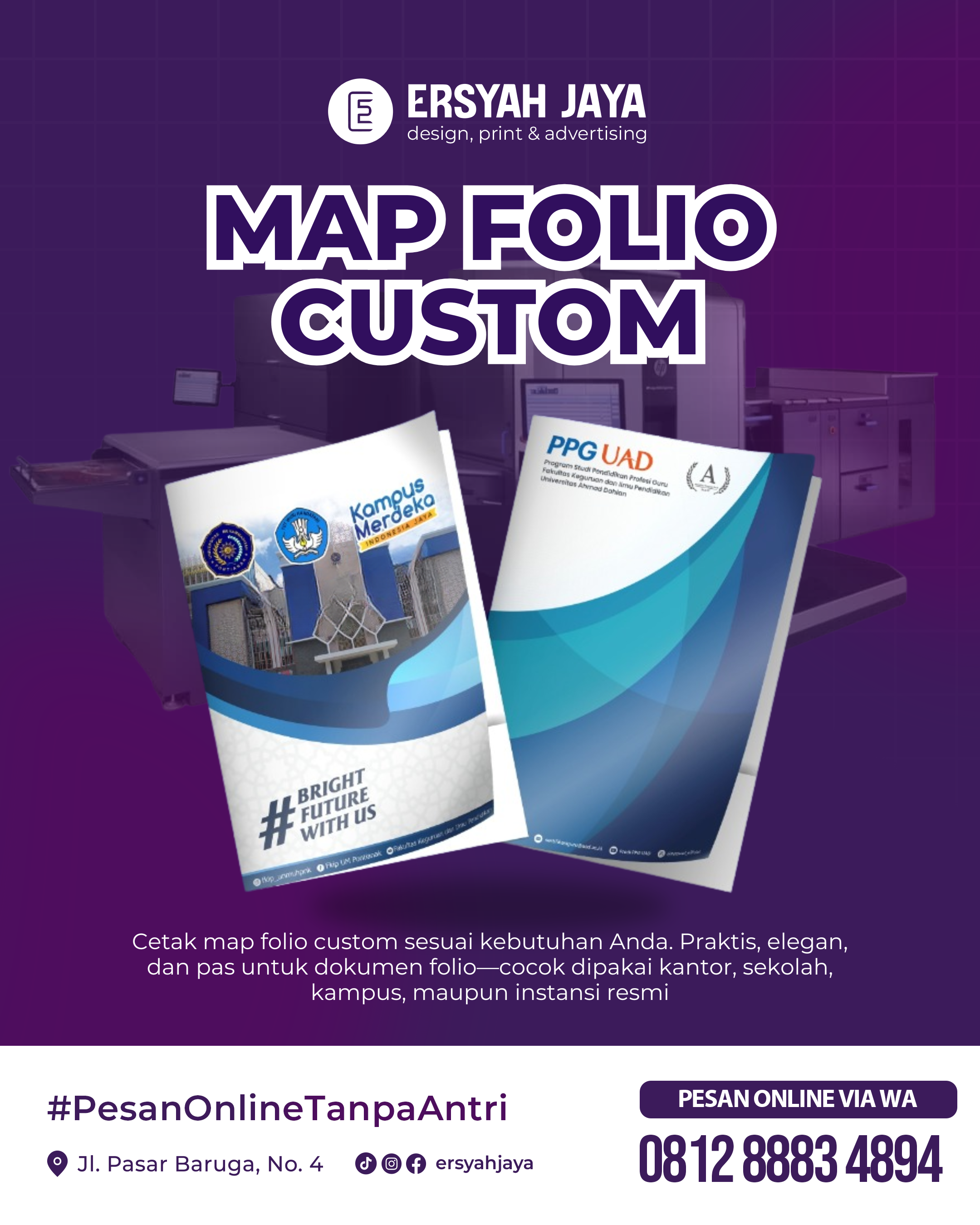 Cetak Map Folio Custom