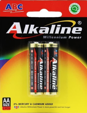 Baterai ABC Alkaline AA LR6 1.5V / Baterai A2 Isi 2 PCS