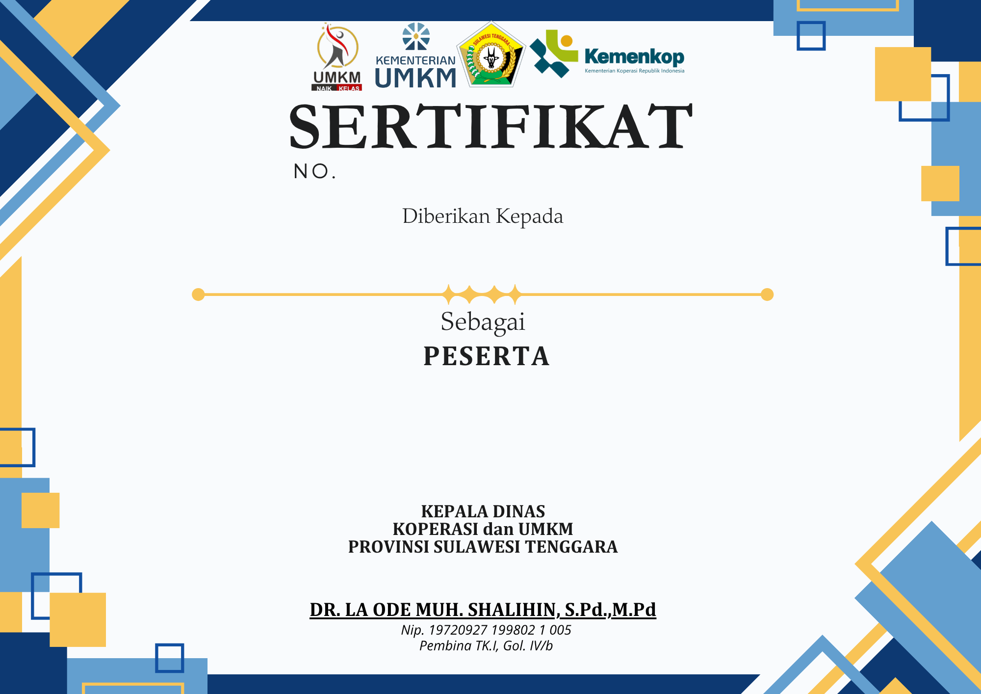 CETAK SERTIFIKAT PELATIHAN