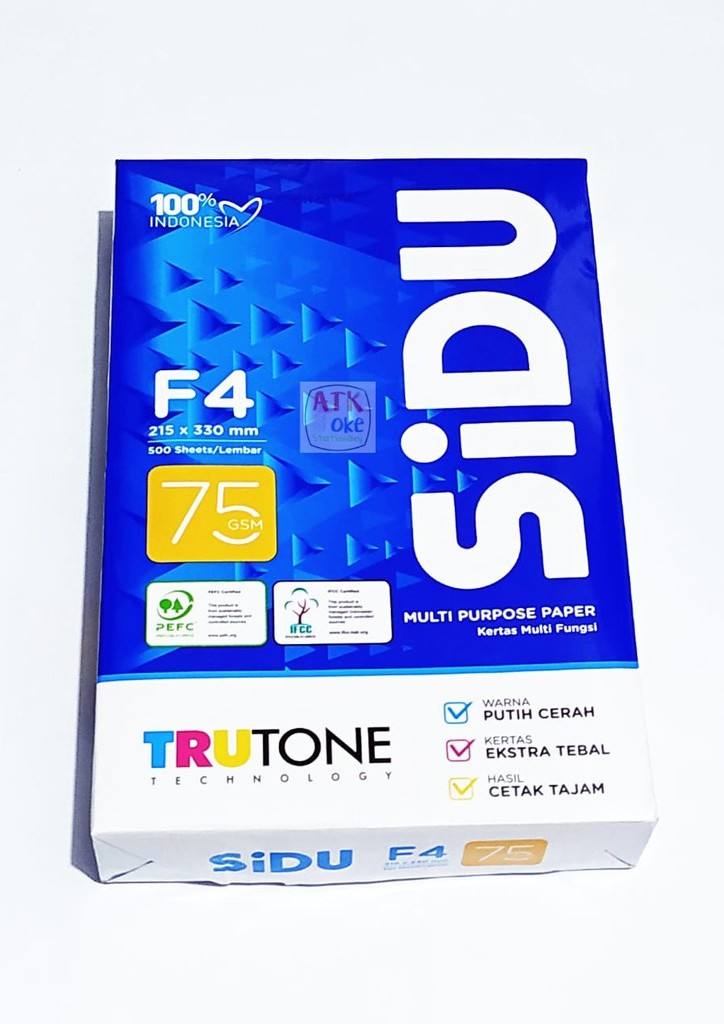 Kertas F4 75 GSM SIDU