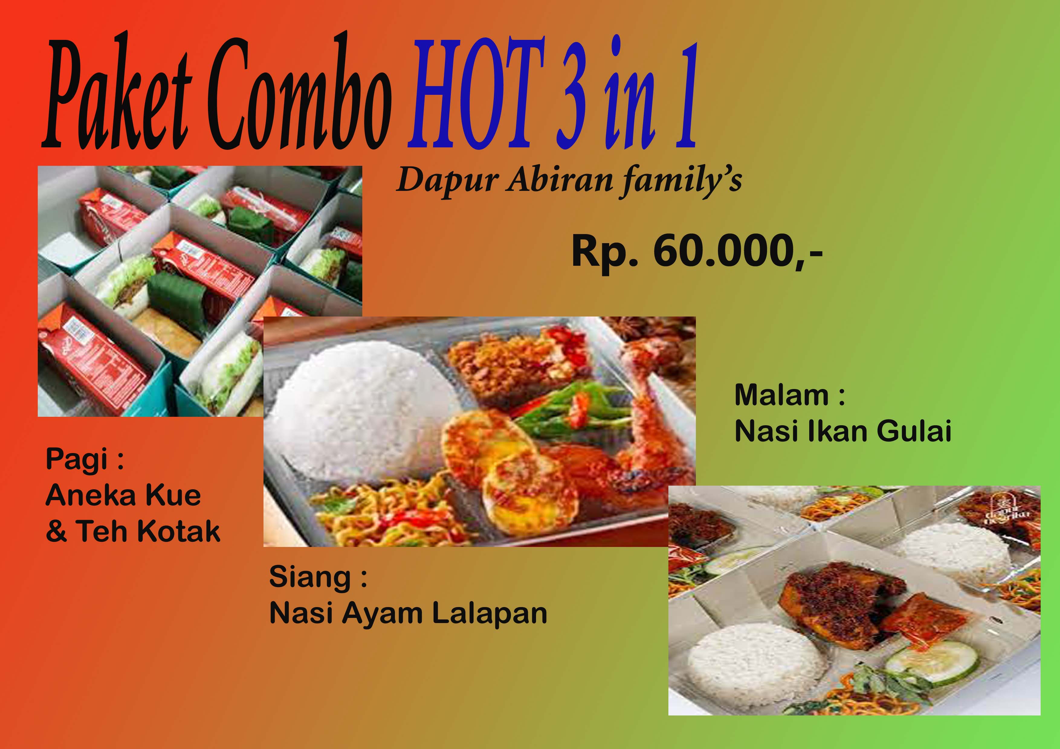 Paket Combo HOT 3 in 1
