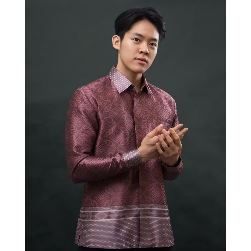 SETELAN TENUN SEMI SUTERA PRIA 