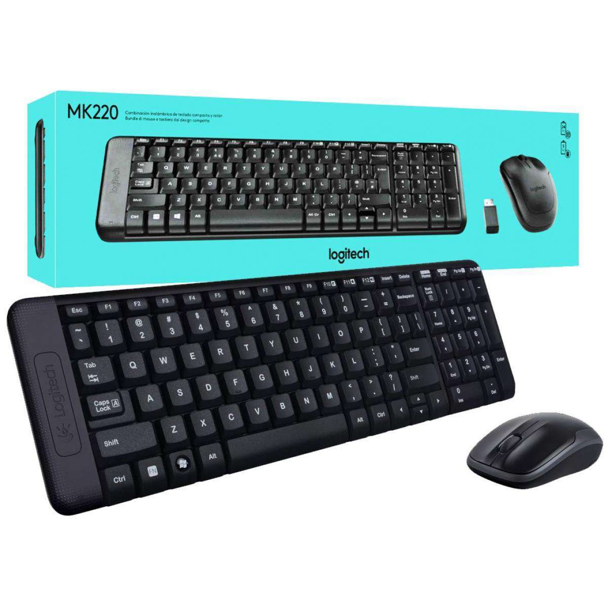 LOGITECH MK220 KEYBOARD & MOUSE WIRELESS