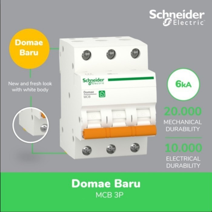 MCB 3 Phase 50 Ampere Schneider Domae