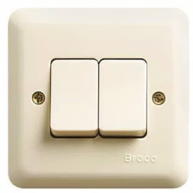 Saklar Tanam IB 2 Saklar (Seri) Broco