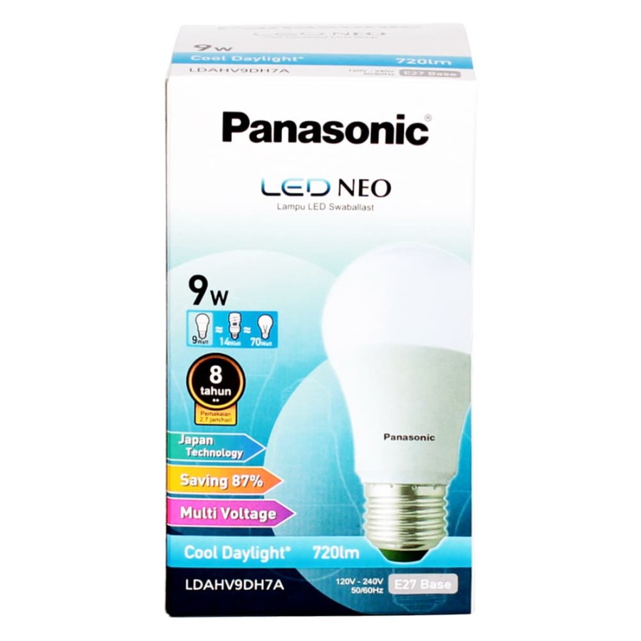 Lampu 9 Watt Panasonic LED Neo