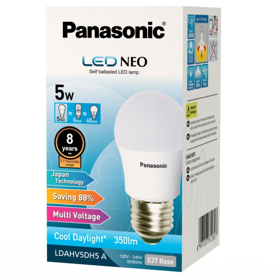 Lampu 5 Watt Panasonic LED Neo