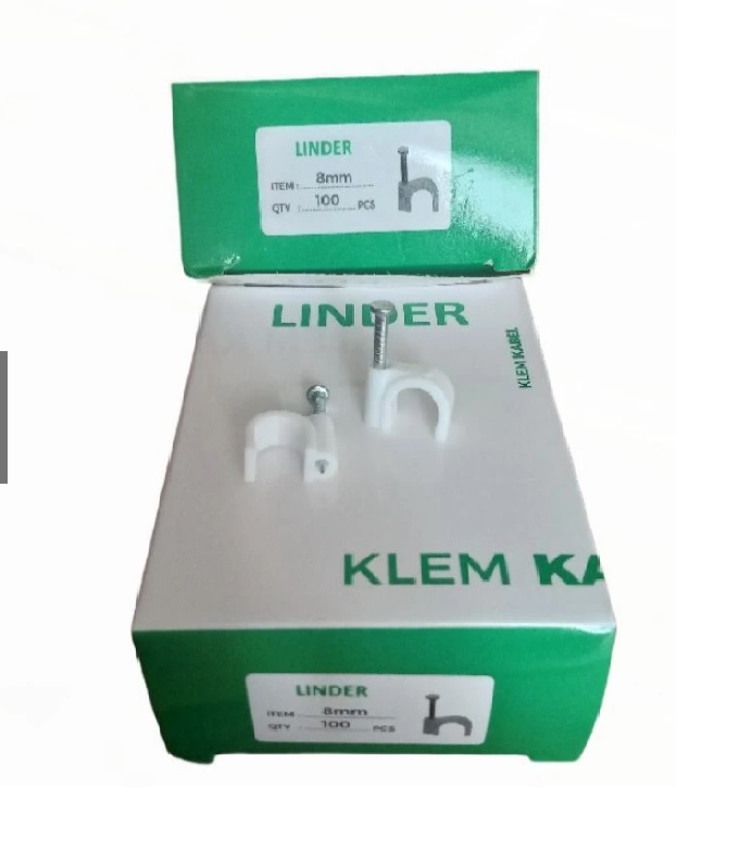 Klem Kabel 8 mm LINDER Box @ 100 Pcs