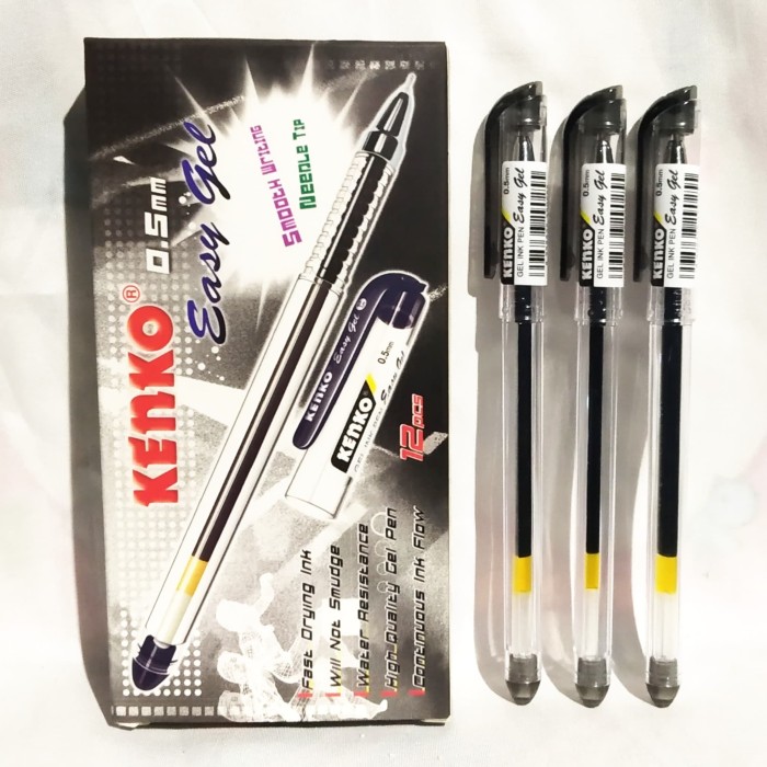 Pulpen Kenko Gel Easy 0,5 mm Hitam