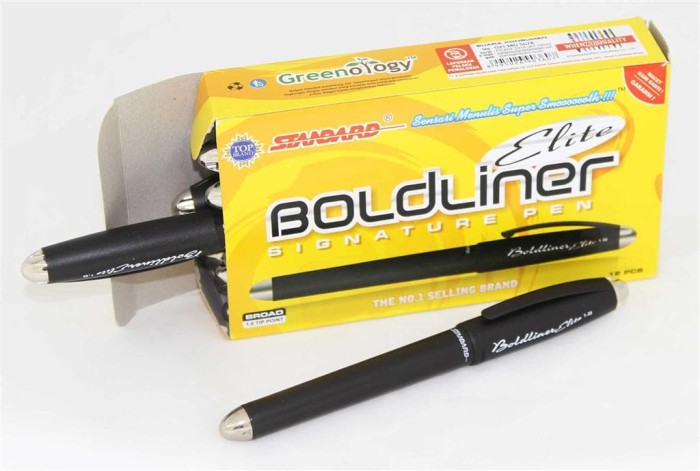 Pulpen BOLDLINER Signature Pen Black 