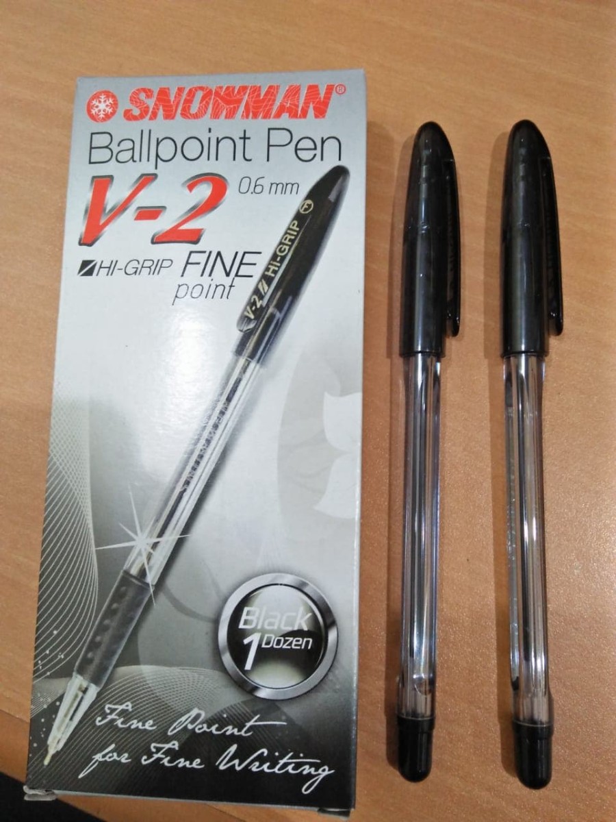 Pulpen Snowman V-2 Hitam