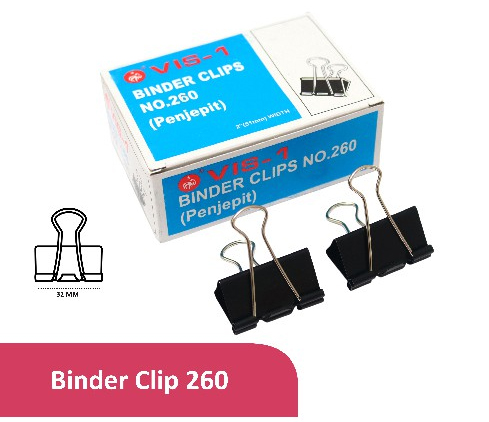 VIS-1 Binder Clips No. 260