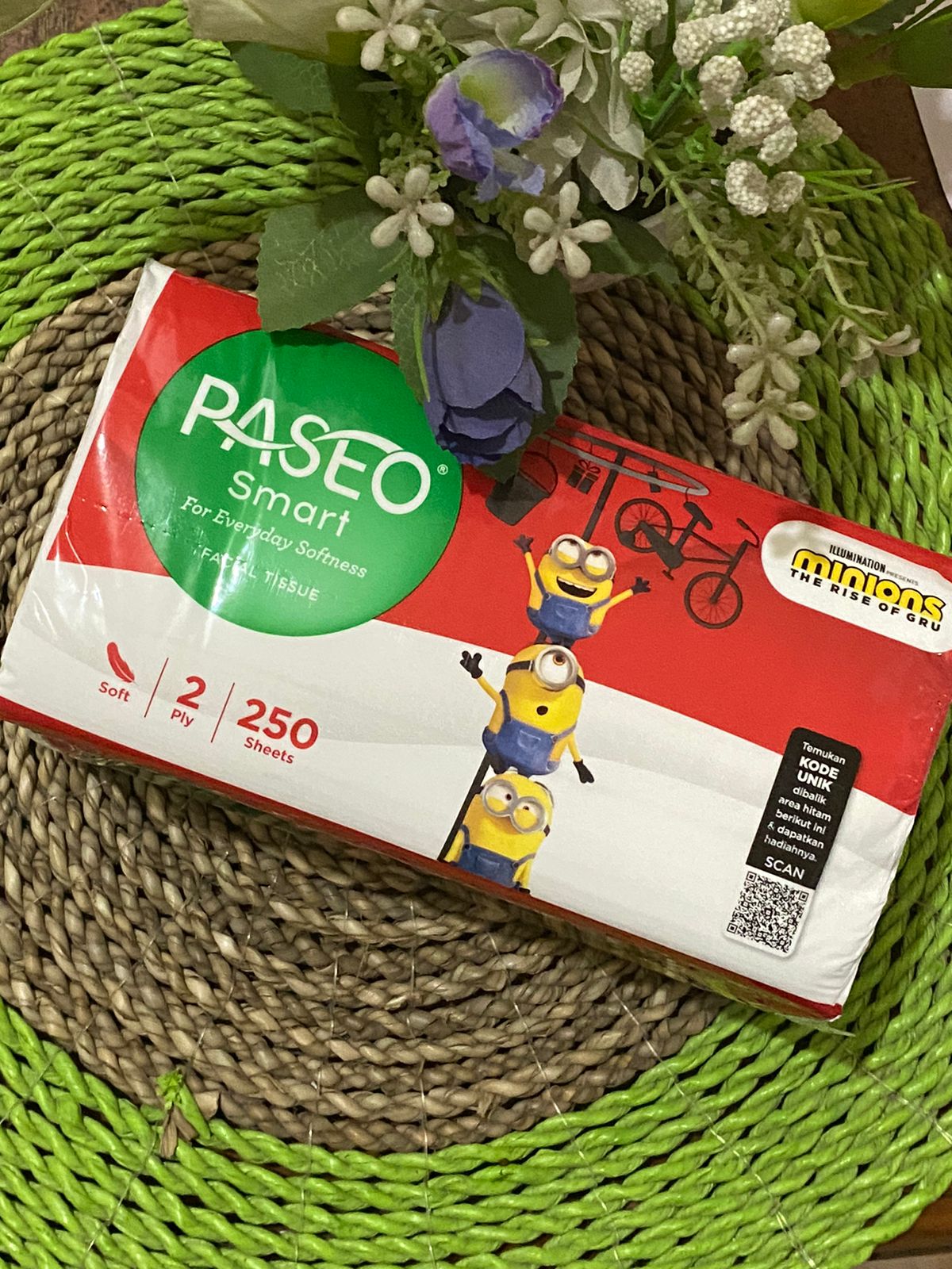TISSUE PASEO 250 SHEETS 2PLY