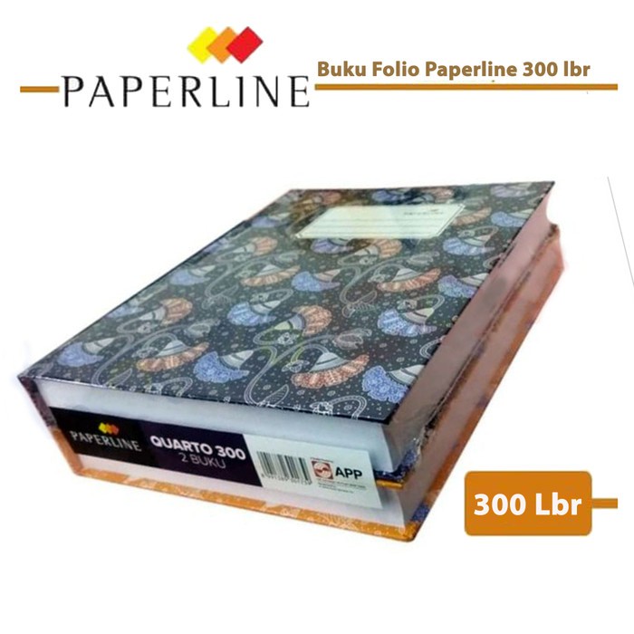 BUKU TULIS HARD COVER QUARTO PAPERLINE 300 