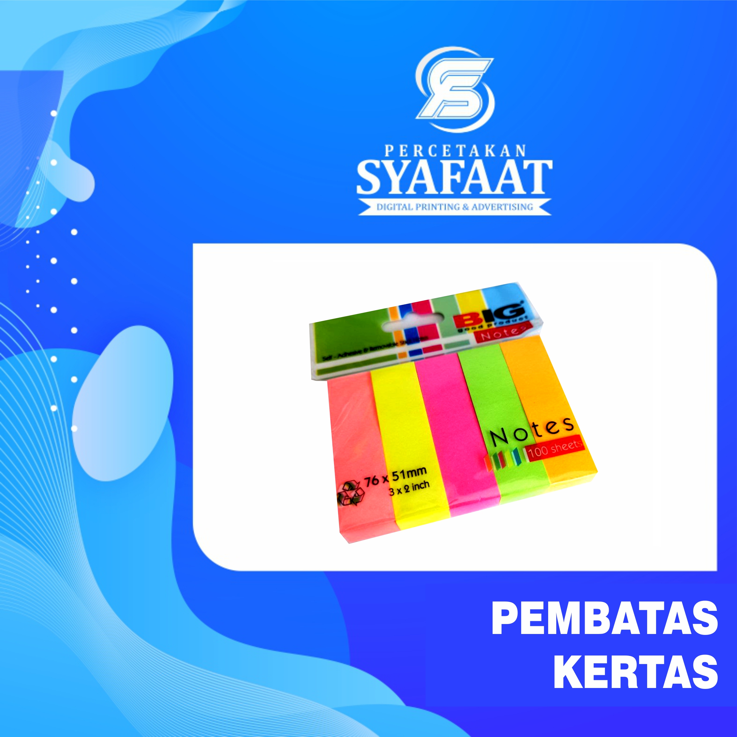 PEMBATAS KERTAS (STICKY NOTES)