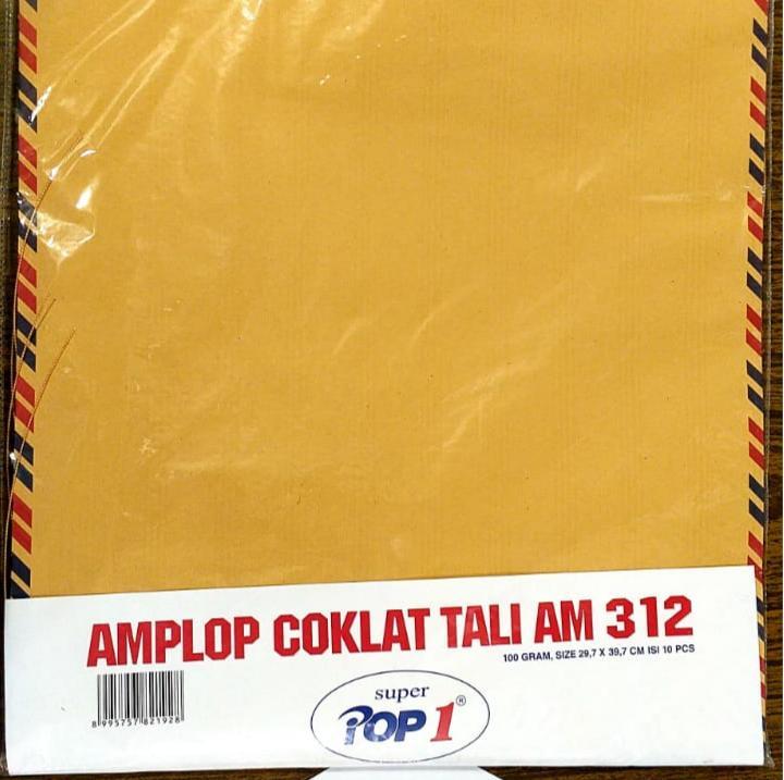 POP 1 AMPLOP TALI AM 312 COKLAT / PCK @ 10