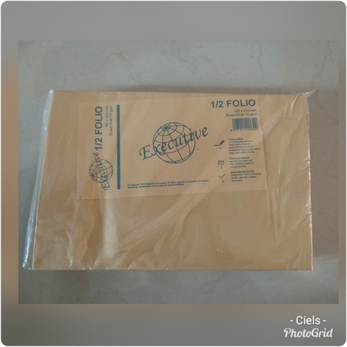 EXECUTIVE AMPLOP POLOS C COKLAT