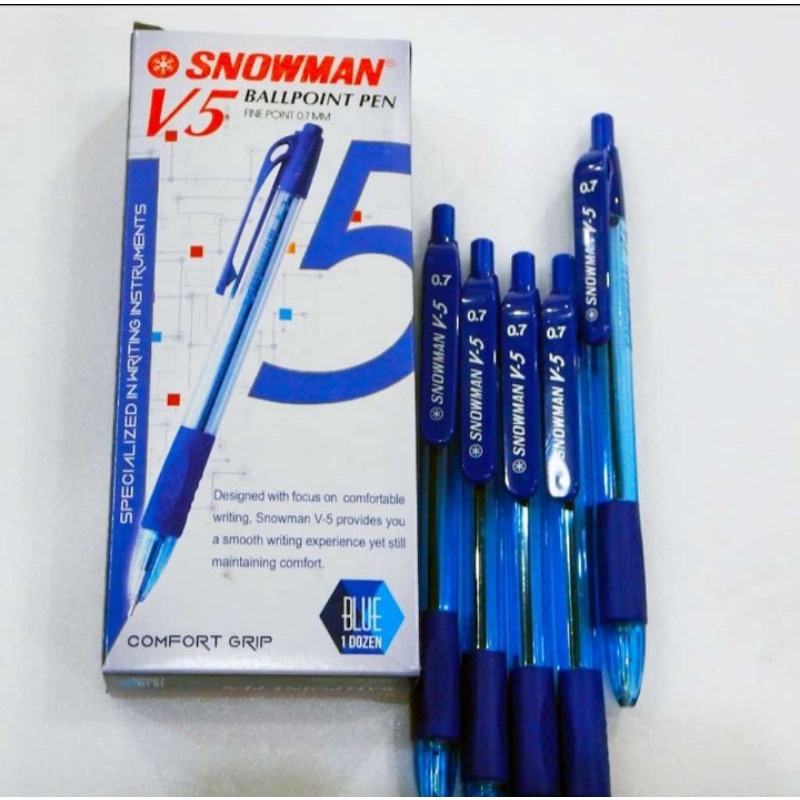 POLPEN SNOWMAN V5 BIRU